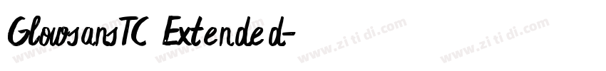 GlowsansTC Extended字体转换